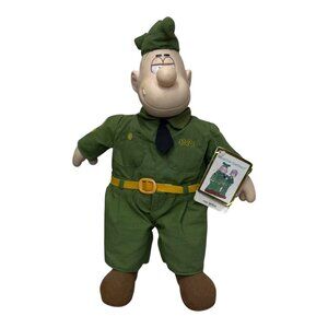 Beetle Bailey Sarge Plush Doll 14” By Presents Hamilton Gifts With Tag Vintage